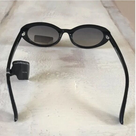 Steve Madden Neon Yellow / Black Snake Animal Print Cat Eye Sunglasses - Picture 6 of 6